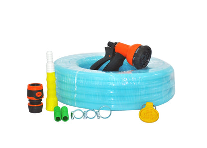 8 Pattern Sprinkler & Garud™ PREMIUM Heavy Duty Garden Hose Water Pipe (0.5", 20M, 65 ft)