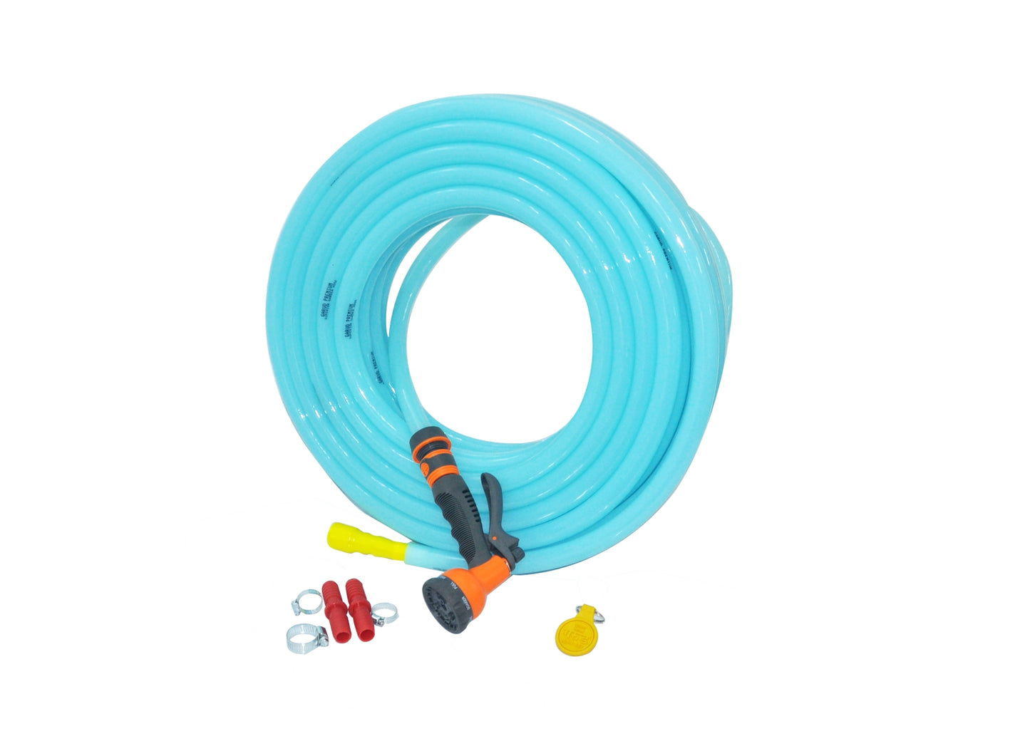 Combo - 8 Pattern Sprinkler & Garud™ PREMIUM Heavy Duty Garden Hose Water Pipe (0.75", 15M, 50ft)